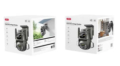 XO CR04 400W Κάμερα Παρακολούθησης Pixel με Διπλή Οθόνη Εξωτερικού Χώρου Dome