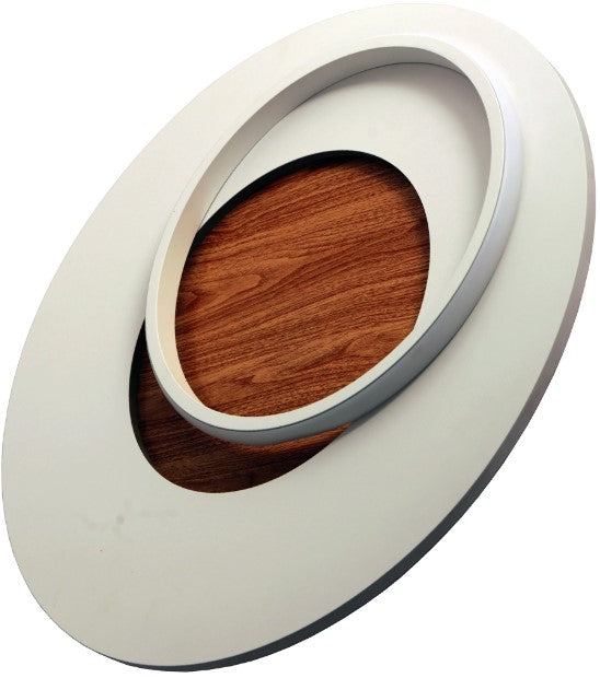 Avide Μοντέρνα Πλαφονιέρα Οροφής Design Oyster Theo 65W με RF Χειριστήριο