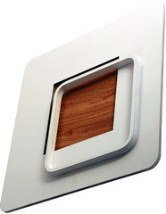 Avide Μοντέρνα Πλαφονιέρα Οροφής Oyster Zen 75W με RF χειριστήριο