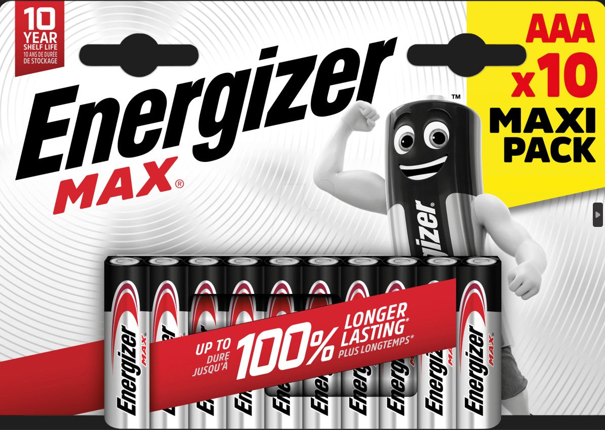 Energizer Αλκαλικές Μπαταρίες Max AAA (10τμχ)