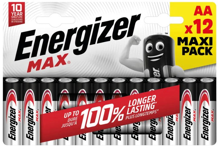 Energizer Αλκαλικές Μπαταρίες Max AA (12τμχ)