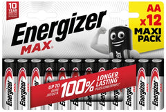 Energizer Αλκαλικές Μπαταρίες Max AA (12τμχ)