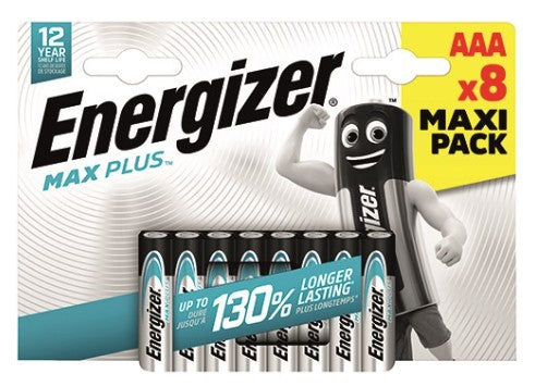 Energizer Μπαταρίες Max Plus Αλκαλικές ΑAΑ (8τμχ)