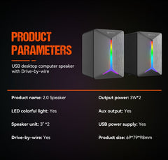 Meetion SP2011 Ηχείο Υπολογιστή (3.5mm + USB)