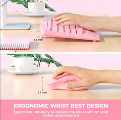 Meetion Σετ Γραφείου DirectorA Εργονομικό Combo / Ροζ