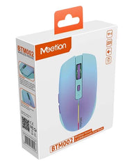 Meetion BTM002 Ασύρματο Ποντίκι Bluetooth (Μωβ)