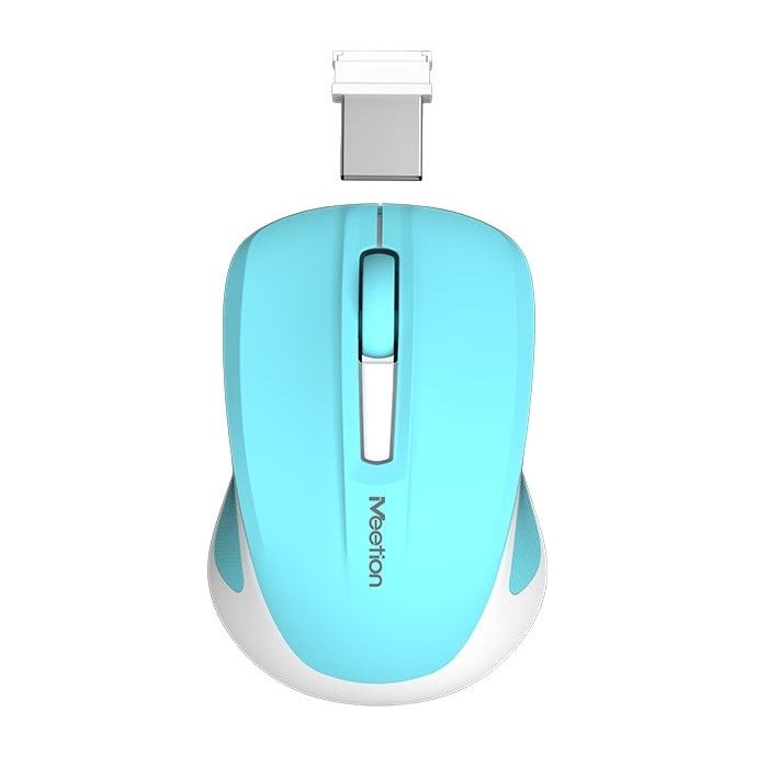 Silent Mini 2.4G Οπτικό Ασύρματο Ποντίκι (Κυανό)