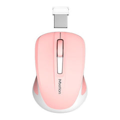 Silent Mini 2.4G Οπτικό Ασύρματο Ποντίκι (Ροζ)