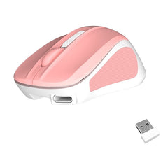 Silent Mini 2.4G Οπτικό Ασύρματο Ποντίκι (Ροζ)