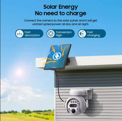EDUP 12X Zoom Κάμερα Παρακολούθησης με Ηλιακή Μπαταρία PTZ