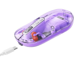 Meetion MT-BTM005 Ασύρματο Ποντίκι Μωβ