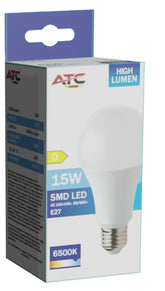 ATC SMD LED High Lumen Λαμπτήρας A60 230V 15W/2100LM E27 6500K