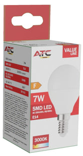 ATC SMD Λαμπτήρας LED Globe P45 230V 7W/600LM E14 3000K