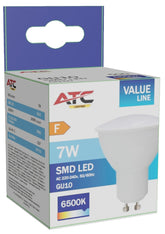 ATC SMD Λαμπτήρας LED Spot GU10 230V 7W/600LM 110° 6500K