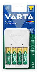 VARTA 57657 101 451 Φορτιστής Μπαταριών με 4xAA 56706 2100mAh