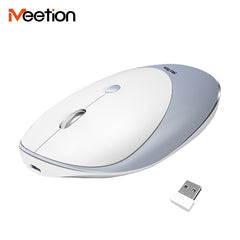 Meetion MT-R600 2.4G Ασύρματο Ποντίκι / Ασημί
