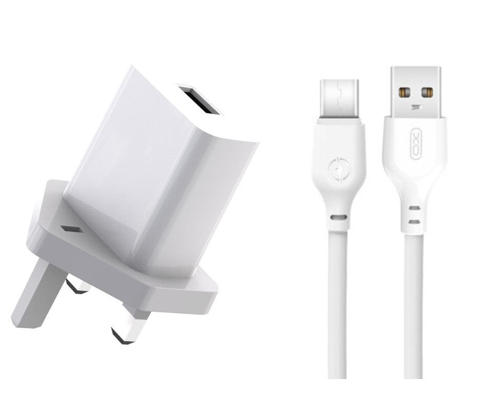 XO L99 (UK) Φορτιστής με Καλώδιο Type-C 2.4A