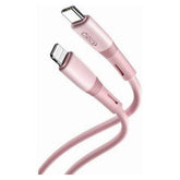 XO NB-Q226A 27W Καλώδιο Μεταφοράς Δεδομένων TYPE-C σε Lightning Ροζ Σιλικόνης