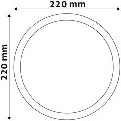Avide LED Φωτιστικό Οροφής Στρογγυλό Αλουμίνιο 18W Ψυχρό 6400K