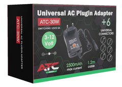 Τροφοδοτικό 30W 12V/2.5A Switching με 6 Κεφαλές