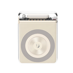 XO PR226 Mini Μαγνητικό Power Bank Γρήγορης Φόρτισης με Διαφάνεια και Φωτεινή Ένδειξη 10000mAh (Μπεζ)