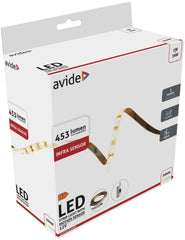 Avide LED Ταινία με Υπέρυθρο Αισθητήρα 12V 1m 5W 3000K