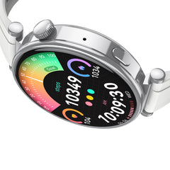 XO GT4 mini Αθλητικό Smartwatch AMOLED Ασημί