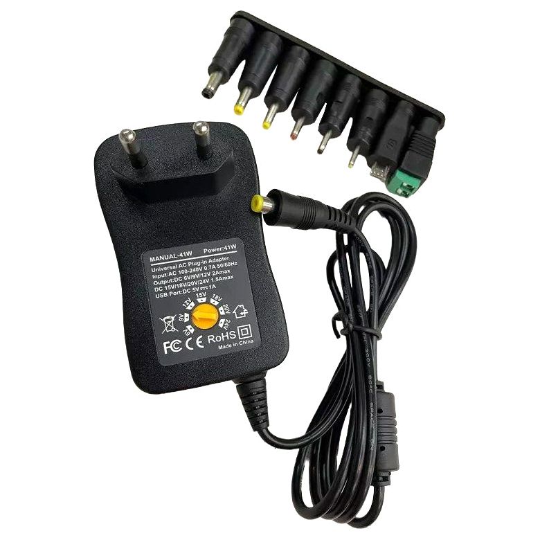 Τροφοδοτικό 41W Switching με 8 Κεφαλές