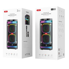 XO F58 Bluetooth Ηχείο Shine Διπλό 6-inch Woofer RGB 40W