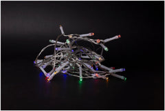 Entac Χριστουγεννιάτικα Λαμπάκια IP44 48 LED με Χρονοδιακόπτη Πολύχρωμα 4m (3xAA Δεν περιλαμβ.)