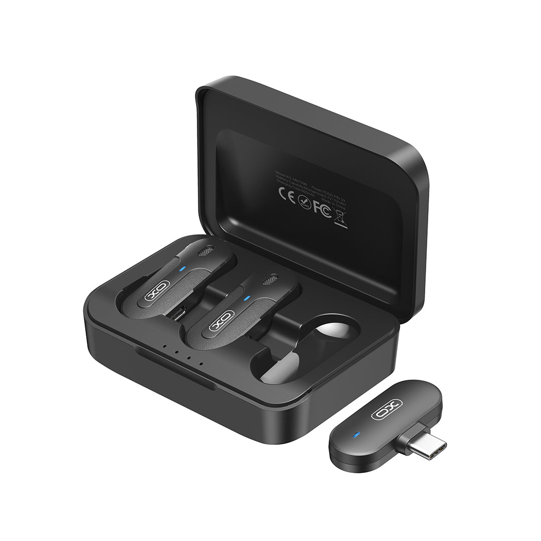 XO MKF09A Ασύρματα Μικρόφωνα Type-C με κλιπ γιακά