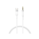 XO NB-R279B Type-C σε 3.5 Καλώδιο Ήχου Λευκό