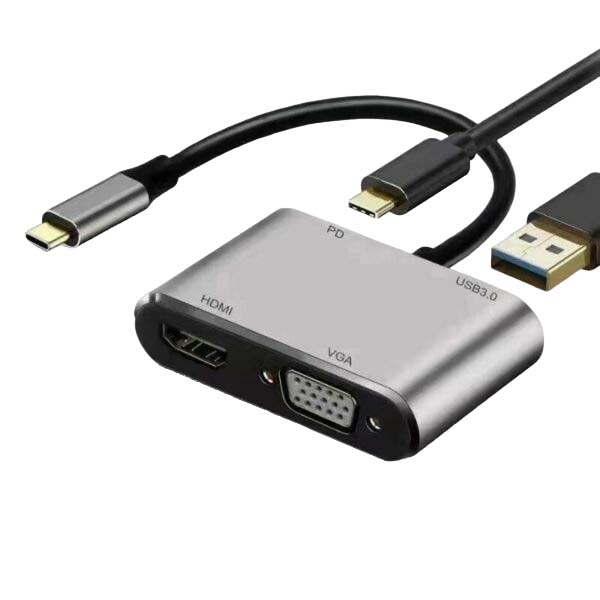 Αντάπτορας 4 in 1 HDMI VGA USB3.0 PD