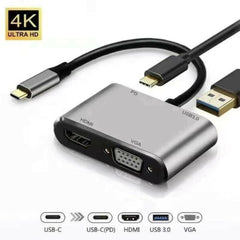 Αντάπτορας 4 in 1 HDMI VGA USB3.0 PD