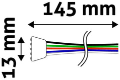 Avide Θηλυκό Καλώδιο Σύνδεσης για LED Ταινία 12V RGB+W με 5 Pin
