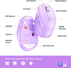 Meetion Σετ Γραφείου DirectorA Εργονομικό Combo / Μωβ