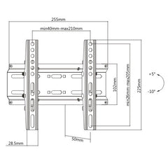 ATC Βάση Τηλεόρασης Επιτοίχια ATC-2522