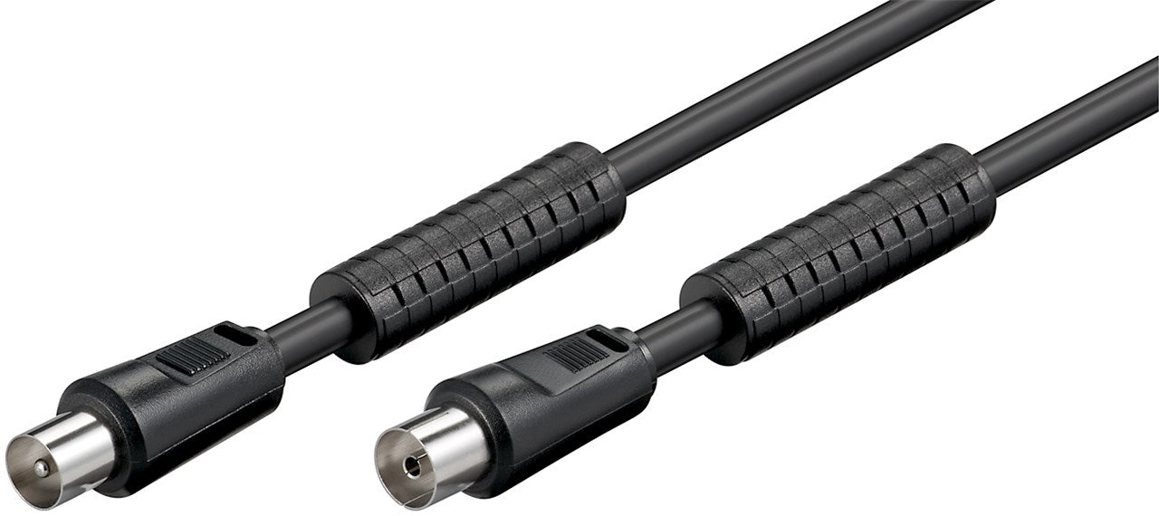Coaxial Καλώδιο RF 5m Μαύρος Φερρίτης
