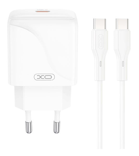 XO L141 Φορτιστής Ταχείας Φόρτισης USB-C 20W με Καλώδιο Type-C