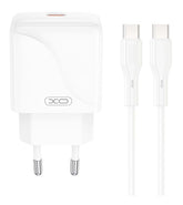 XO L141 Φορτιστής Ταχείας Φόρτισης USB-C 20W με Καλώδιο Type-C