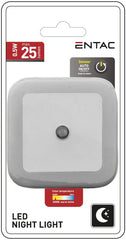 Entac Φωτάκι Νυκτός 0.5W Τετράγωνο Θερμό Λευκό