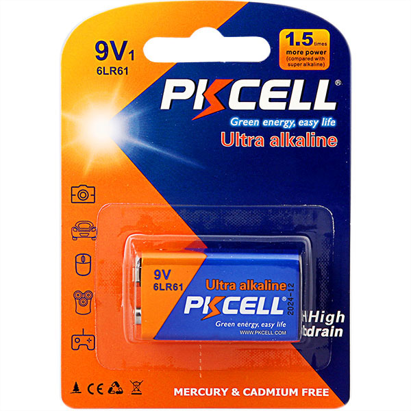 Pkcell Μπαταρία Ultra Αλκαλική 6LR61 9V (1τμχ)