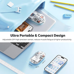 Meetion MT-BTM005 Ασύρματο Ποντίκι Λευκό