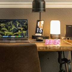 EDUP EH-LEDNI-B-1 Ρολόι Τοίχου 3D LED 5,2" Μίνι Ροζ