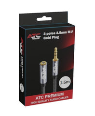 Καλώδιο ATC HQ 3.5mm Αρσενικό / Θηλυκό 1.5m