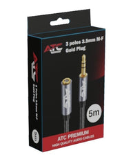 Καλώδιο ATC HQ 3.5mm M/F 5m