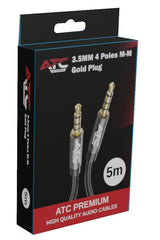 Καλώδιο ATC HQ 3.5mm 4 Pin M/M 5m
