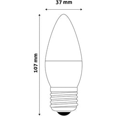 Avide Λάμπα Value LED Candle E27 7W CW 6400K