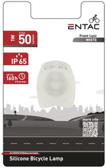 Entac Φως Ποδηλάτου Πλαστικό Άσπρο