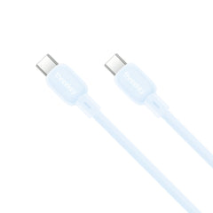 ThreeKey TK-NB09 Καλώδιο Σιλικόνης Type-C σε Type-C 60W Μπλε